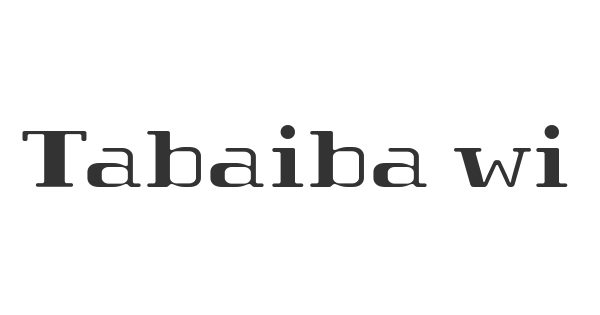 Tabaiba wild FFP font thumb